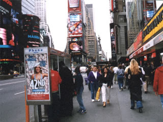 Digital outdoor advertising in New York