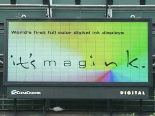 Magink - full color reflective digital ink display