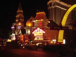 Media façade of casino “Royale” in Las Vegas