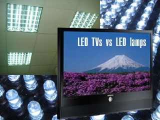 LED TVs vs LED lamps