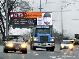 FBI placed a “Wanted” ad on a digital billboard