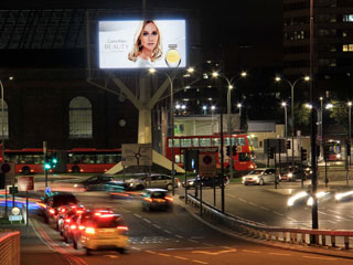 LED screen in London operated by the advertising company Ocean Outdoor