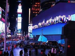 The world’s largest digital billboard at Times Square