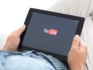 Youtube on tablet